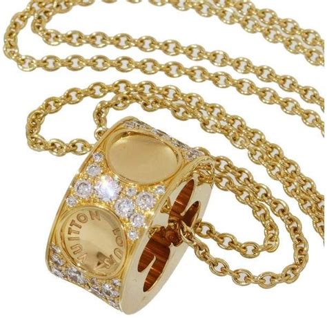 louis vuitton 18k gold necklace